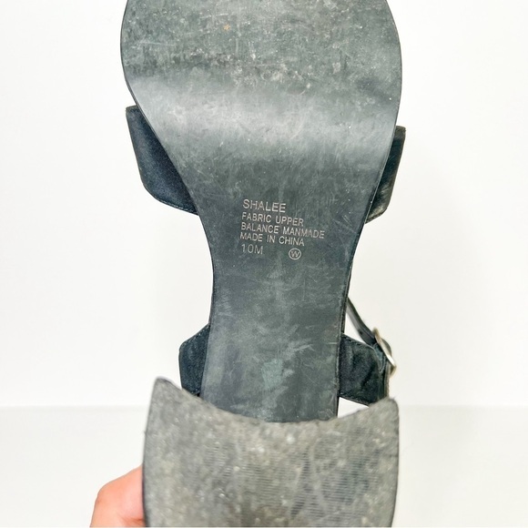 VTG Y2K Mudd Strappy Black Heels Size 10 Women’s - Picture 3 of 5